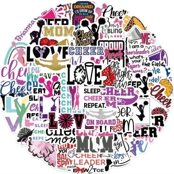 Cheerleader Cheer Stickers - Picture 4 of 5